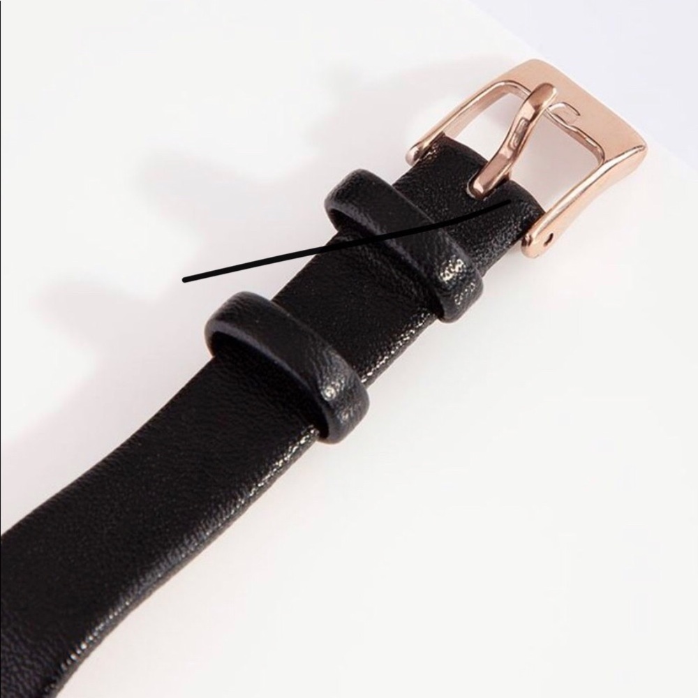 FASHION BLACK ROSE GOLD WATCH - Picture 2 of 5